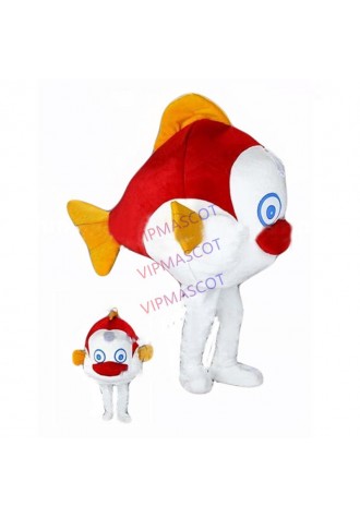 little red clown fish mascot costume adult size quality cartoon sea fish theme anime cosplay costumes carnival fancy dress 2609