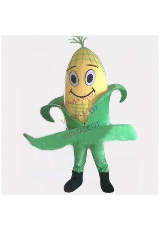 green food corn maize mascot costume adult size cartoon plant corn theme advertising costumes Autumn holiday fancy dress 2605