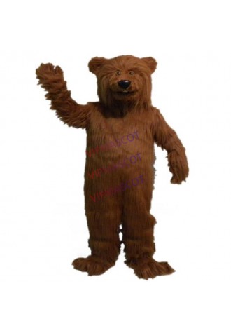 grizzy bear mascot costume plush bear mascot custom cartoon character cosplay carnival costume 3001