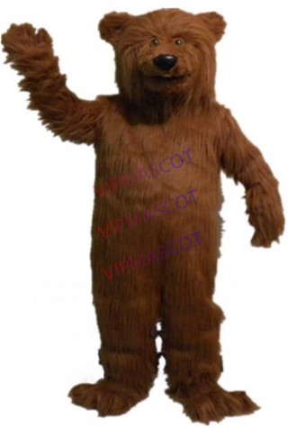 grizzy bear mascot costume plush bear mascot custom cartoon character cosplay carnival costume 3001