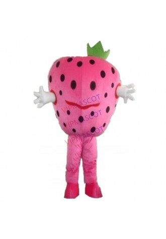pink strawberry mascot costume custom cartoon character cosplay carnival costume 3016