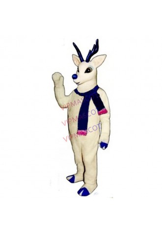 white deer mascot costume professional custom Christmas rudoph reindeer theme anime cosplay costumes carnival fancy dress 2795