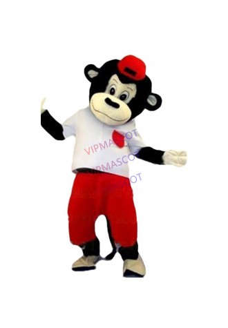 Wholesale Hot Sale Lovely Black Monkey mascot Costume Adult Custom Cartoon Character School Mascotte Fancy Dress Suit 1982