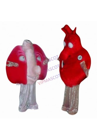 1 piece heart / lung mascot costume for adult cartoon hear and lung health advertising theme anime cosplay costumes  2843
