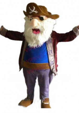 old pirate mascot costume custom cartoon character cosplay adult size carnival costume 3140