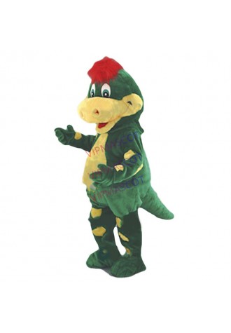 DINO DINOSUAR MASCOT Adult Size high quality cartoon character little green dino dinosaur fancy dress costumes 2481
