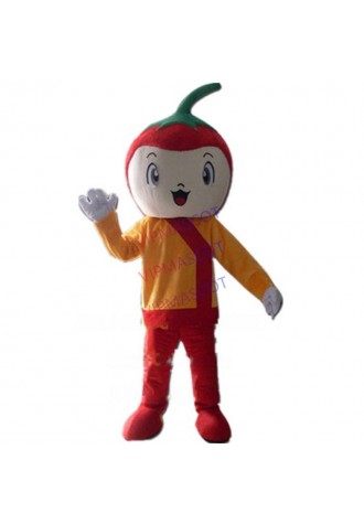 chili boy mascot costume hot pepper custom adult size cartoon character cosplay carnival costume 3205