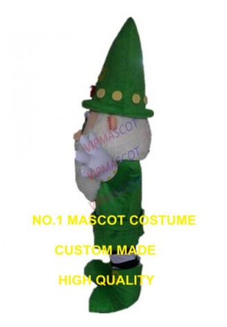 Christmas santa claus mascot costume green christmas man custom adult size cartoon character cosplay carnival costume 3246
