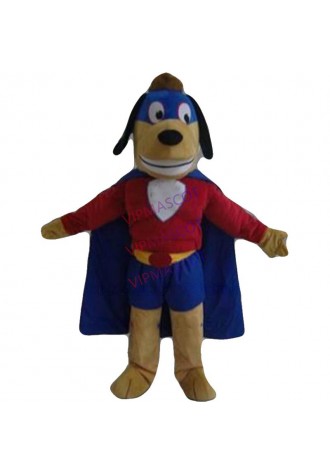 the muscle superman dog mascot costume adult size cartoon Superman dog hero theme anime cosplay costumes carnival fancy 2630
