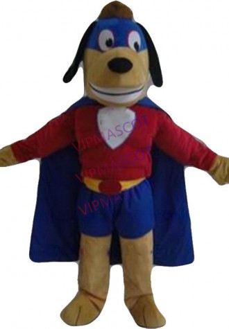 the muscle superman dog mascot costume adult size cartoon Superman dog hero theme anime cosplay costumes carnival fancy 2630