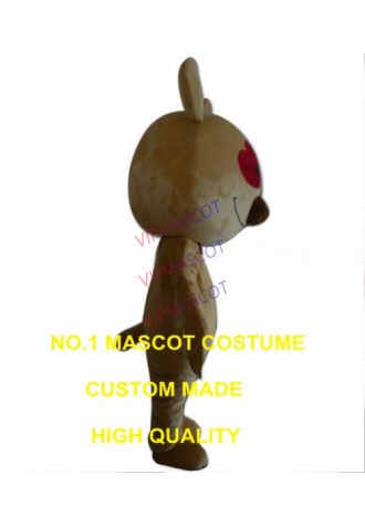 love bear mascot costume adult size wholesale cute cartoon brown bear theme anime cosplay costumes carnival fancy dress 2909