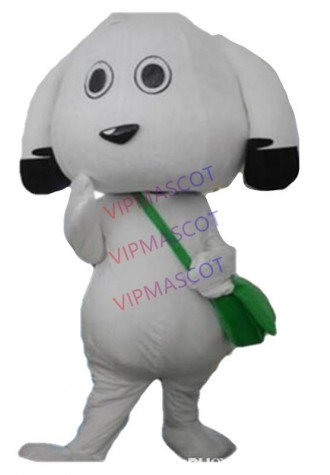 Hot Selling High Quality Lovely Schoolbag Dog Mascot Costume White Dog Mascot Costume Satchel Dog Mascot Costume