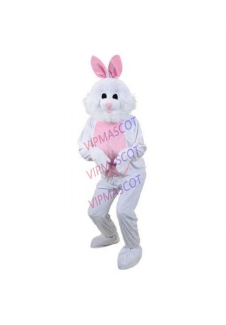 Plush Adult Mascot Bunny Rabbit Animal Fancy Dress Costume Jumpsuit Easter Event Easter mascot costumes