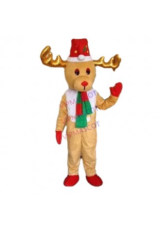 Factory direct EVA Material Helmet Christmas deer Mascot Costume Cartoon Apparel Halloween Birthday Cosplay 615