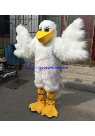 Rapid MaKe Can be washed with water EVA Material Helmet Luxury Plush Pelican Mascot Costumes cartoon Apparel Cosplay 296