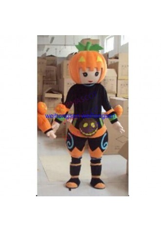 Make EVA Material Halloween Pumpkin Mascot Costumes Crayon Cartoon Apparel Birthday party Masquerade 934