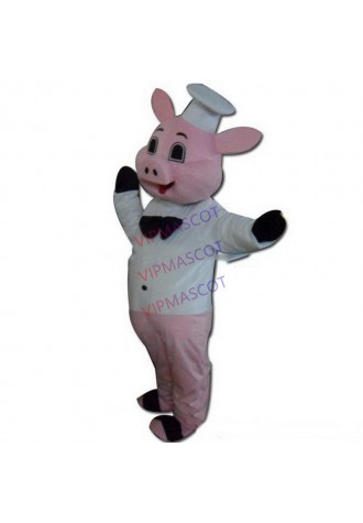 High quality Make EVA Material Helmet White clothes pig Mascot Costumes Cartoon Apparel Birthday party Masquerade 987