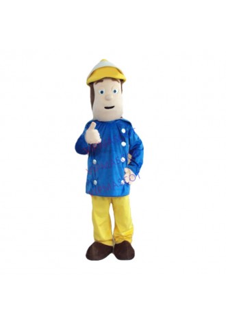 Fireman Sam Mascot Costume Fancy Dress Adult Size for Halloween Party Event  Dress Party Clothin Free Shipping