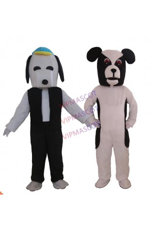 White Dog Mascot Costume Suits Adult Size Halloween Cosplay Party Game Dress Outfits