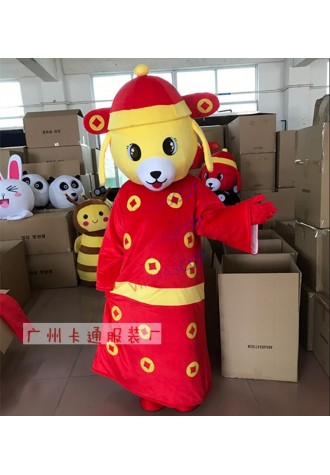 Dog Mascot Character Costume Mascotte Fancy Dress Suit Cartoon Mascot Fancy Dress Christmas Cosplay for Halloween party event