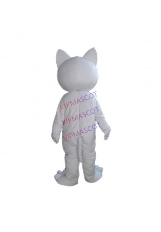White Duomi Cat Mascot Costume Cosplay Outfits Adult Size Shrimp Cartoon Mascot costume For Carnival Festival Commercial Dress