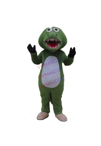 Green Crocodile Mascot Costumes Cartoon Apparel Birthday Party Masquerade