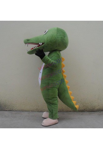 Green Crocodile Mascot Costumes Cartoon Apparel Birthday Party Masquerade