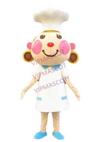 The Girls Mascot Costume Cooker Mascot Costumes Adult Size for Halloween Party Outfits Supermarket Ceremonial Advertising Event