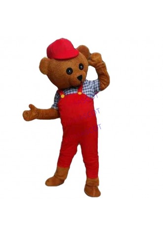 Teddy Costume Adult Teddy Bear Mascot Costume Fancy Dress Clothing Halloween Party Carnival Events Adult Size Free Shipping
