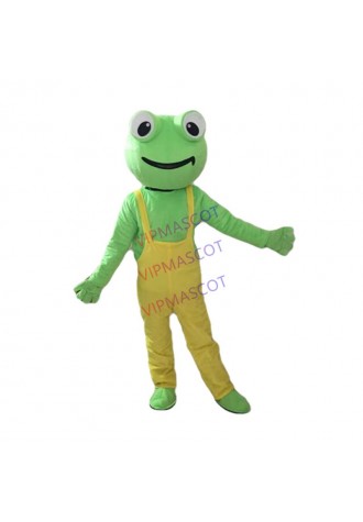 Frog cartoon Mascot Costume Character lovely Plush Mascot Costumes for Christmas Halloween Chanukah Birthday Party Adult Suit