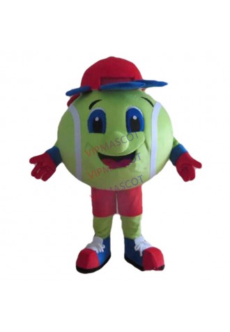 Tennis ball mascot costume Sports meeting mascot Cartoon Character costume outdoor performance