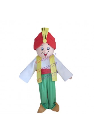 Aladdin Mascot Cartoon Character Costume Theme Mascotte Carnival Fancy Party Costume