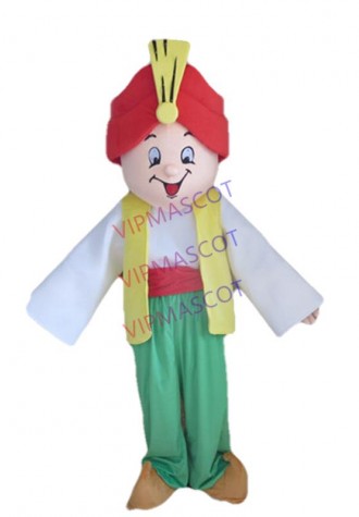 Aladdin Mascot Cartoon Character Costume Theme Mascotte Carnival Fancy Party Costume