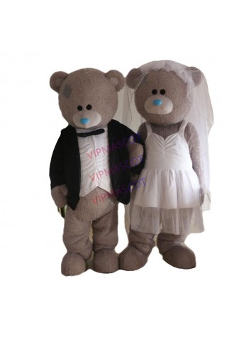 Newly released accessories lovers bear costume mascot cartoon lover