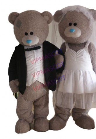 Newly released accessories lovers bear costume mascot cartoon lover