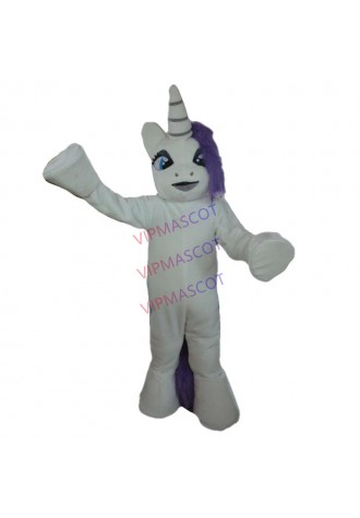 Adult size funny white pony winky mascot costume cartoon mascot costume for birthday party
