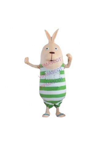 Prison break rabbit Mascot Costume Character Feature Costume Fancy Dress Outfit Halloween Cosplay party