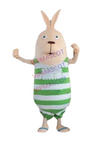 Prison break rabbit Mascot Costume Character Feature Costume Fancy Dress Outfit Halloween Cosplay party