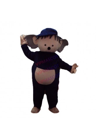 Boy and girl cartoon character mascot costume costume ball mascot