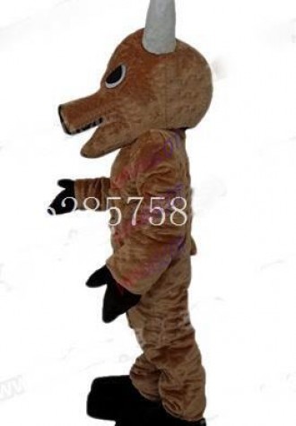 Bull Mascot Costume Halloween Purim party fancy dress brown bull Cosplay Costumes free shipping