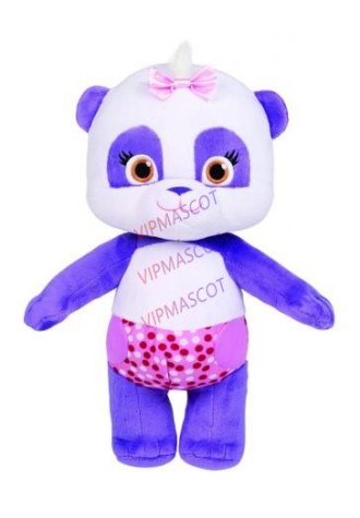 Purple Bear Mascot Costume Character Feature Costume Fancy Dress Outfit Halloween Cosplay party