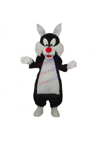 mascot Red Nose big black Wolf Mascot Costume Adult Size Black Wolf Coyote Mascotte Outfit Suit