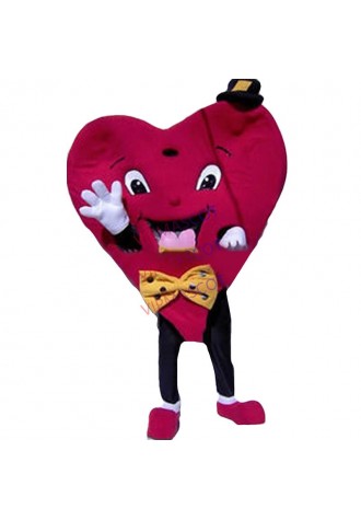 mascot Red Valentines Heart Mascot Costume Adult Size Valentines Heart Mascotte Outfit Suit Party Fancy Dress