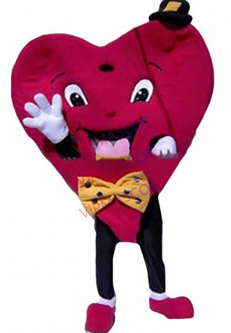 mascot Red Valentines Heart Mascot Costume Adult Size Valentines Heart Mascotte Outfit Suit Party Fancy Dress