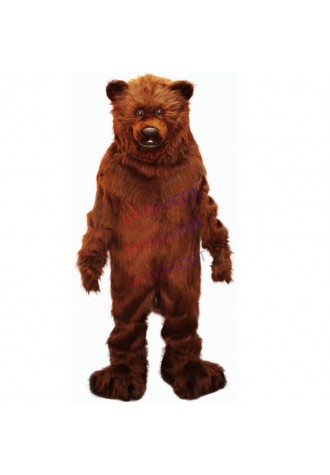 mascot Big Grizzly Bear Mascot Costume Adult Size Fancy Dress Mascotte Mascota Carnival Cosply Costume