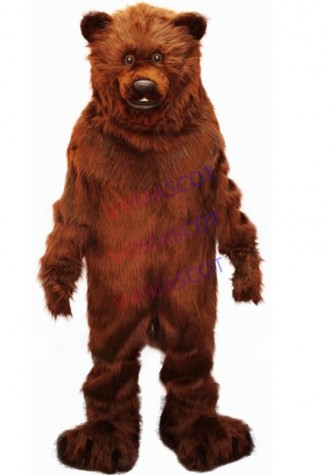 mascot Big Grizzly Bear Mascot Costume Adult Size Fancy Dress Mascotte Mascota Carnival Cosply Costume