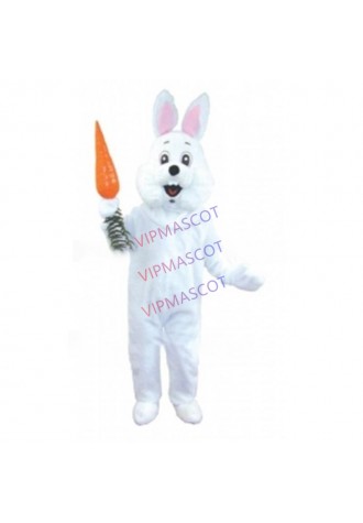 mascot White Bunny Easter rabbit Mascot Costume Cartoon Character carnival costume fancy Costume party