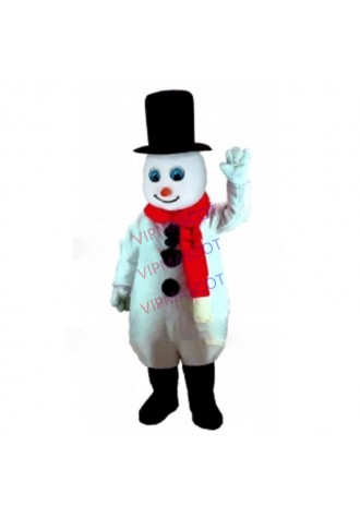 mascot Mr. Snowman Mascot Costume Cartoon Character carnival costume fancy Costume party