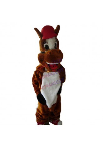 Christmas halloween horse Adult Mascot Costume Fancy Outfit Cartoon Character Party Dress Free Shipping