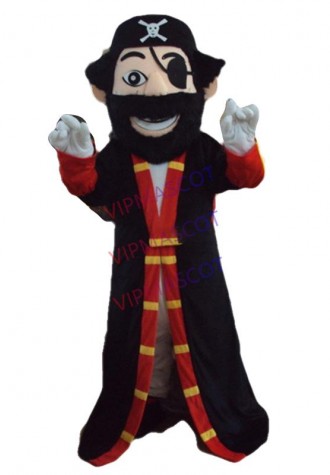 Professinal Pirate Captain Mascot Costume Fancy Dress Adult Size for Halloween party event